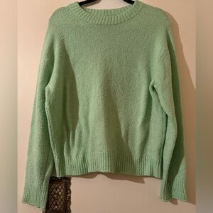 American Eagle Outfitters Light Green Crew Neck Sweater Size Small